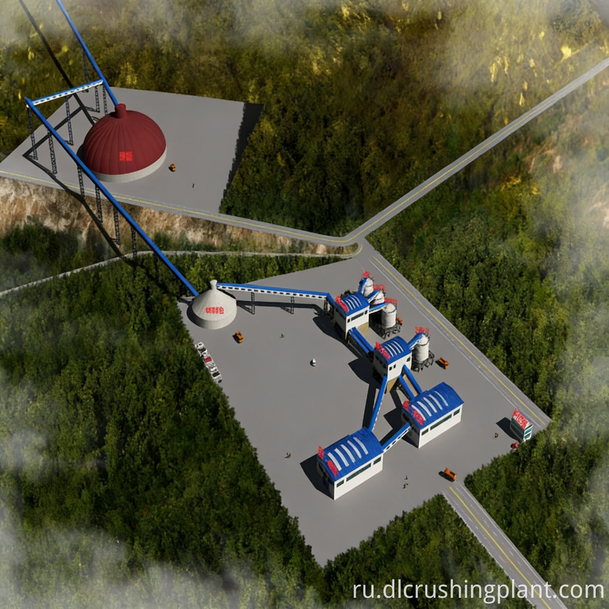 Экологичная линия дробления камня Eco-Friendly Stone Crushing Line